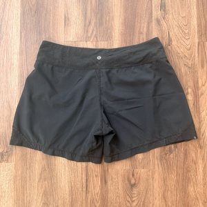 Lululemon black workout shorts